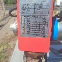 Tall Standing 16 Speed Drill Press