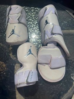 White Jordan Batting Guards