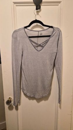 SO Striped Long Sleeve Pajama Top