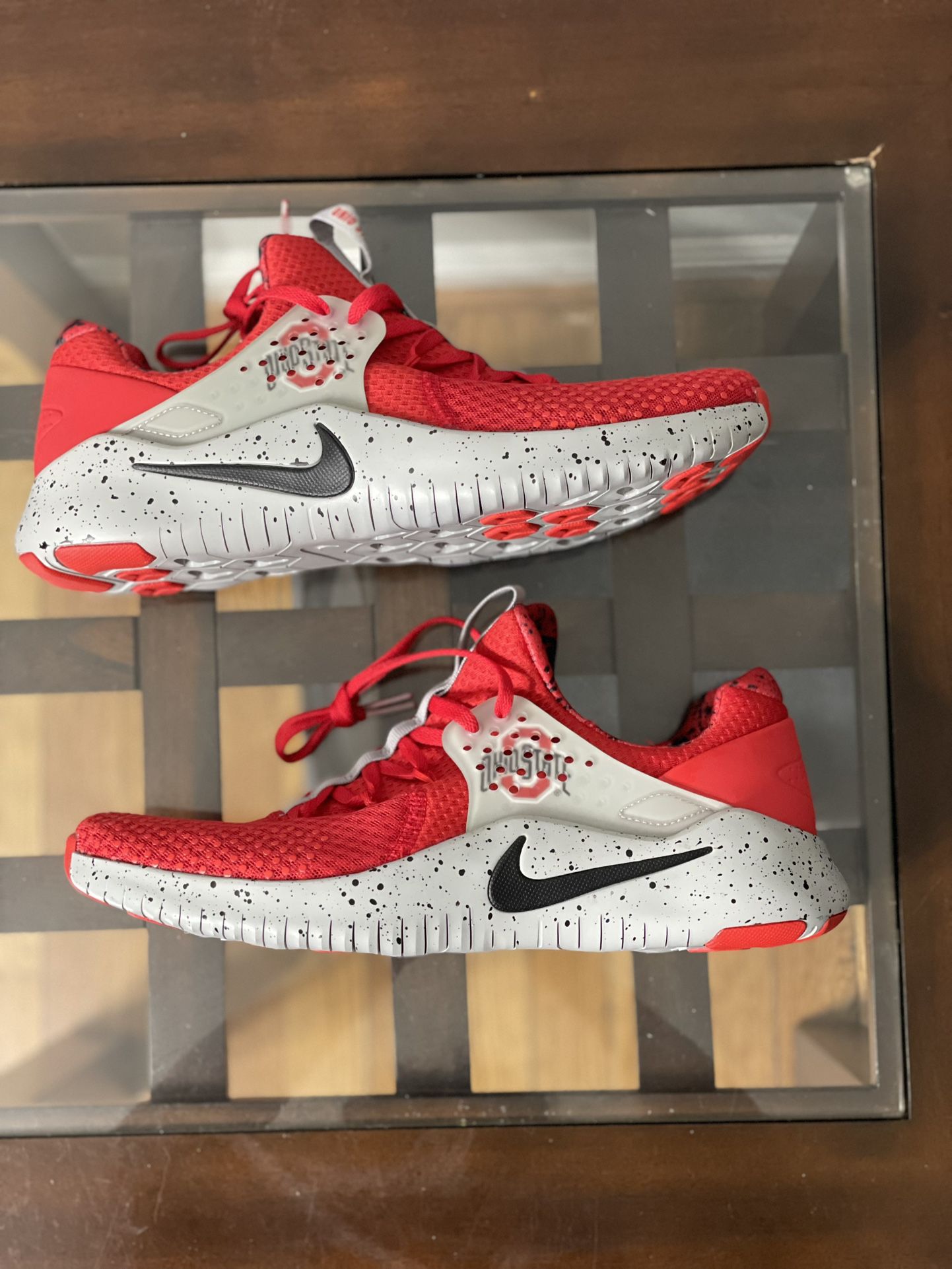 Nike Men's Free TR 8 Red Running Sneakers Size 9.5 Ohio State Buckeye AR0420-600