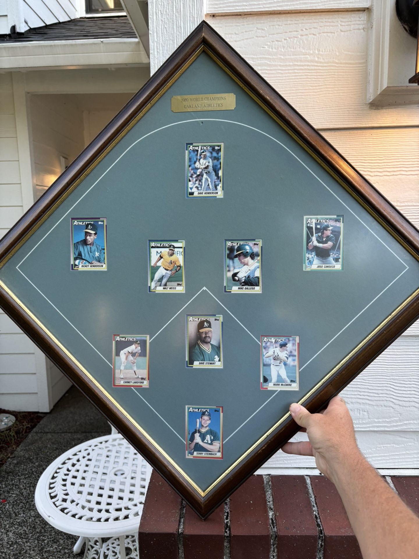 Vintage A’s Framed Diamond 
