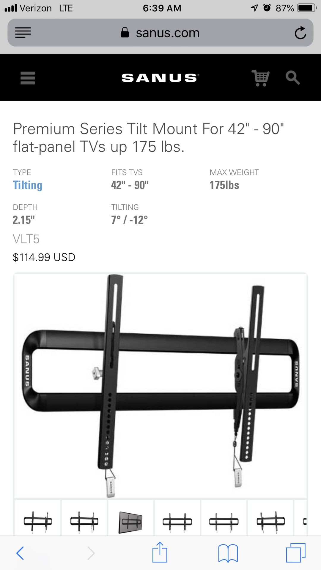 Tilting TV Wall Mount