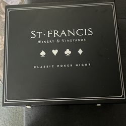 Wine And Poker Set. 