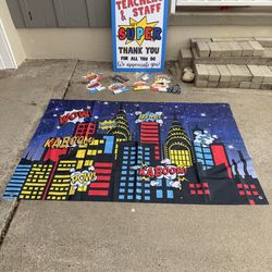 Super Hero Teacher Appreciation Decorations