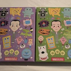 (2) Pee-Wee Herman Playhouse 1000 Piece Jigsaw Puzzle Paul Reubens NEW, SEALED
