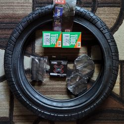 NEW Bicycle Bmx Parts Bundle 20" Black