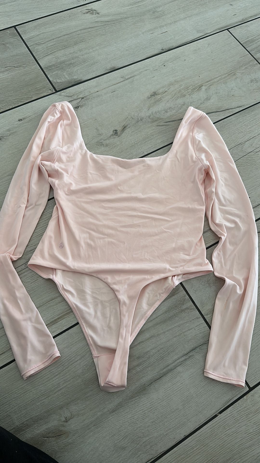 NWT Nulu Square Neck Long Sleeve Bodysuit