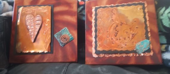 Handmade copper artwork by Vesta Abel
