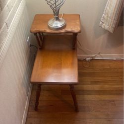 Mid Century Side Table. Lamp Table. Solid Wood Vintage 