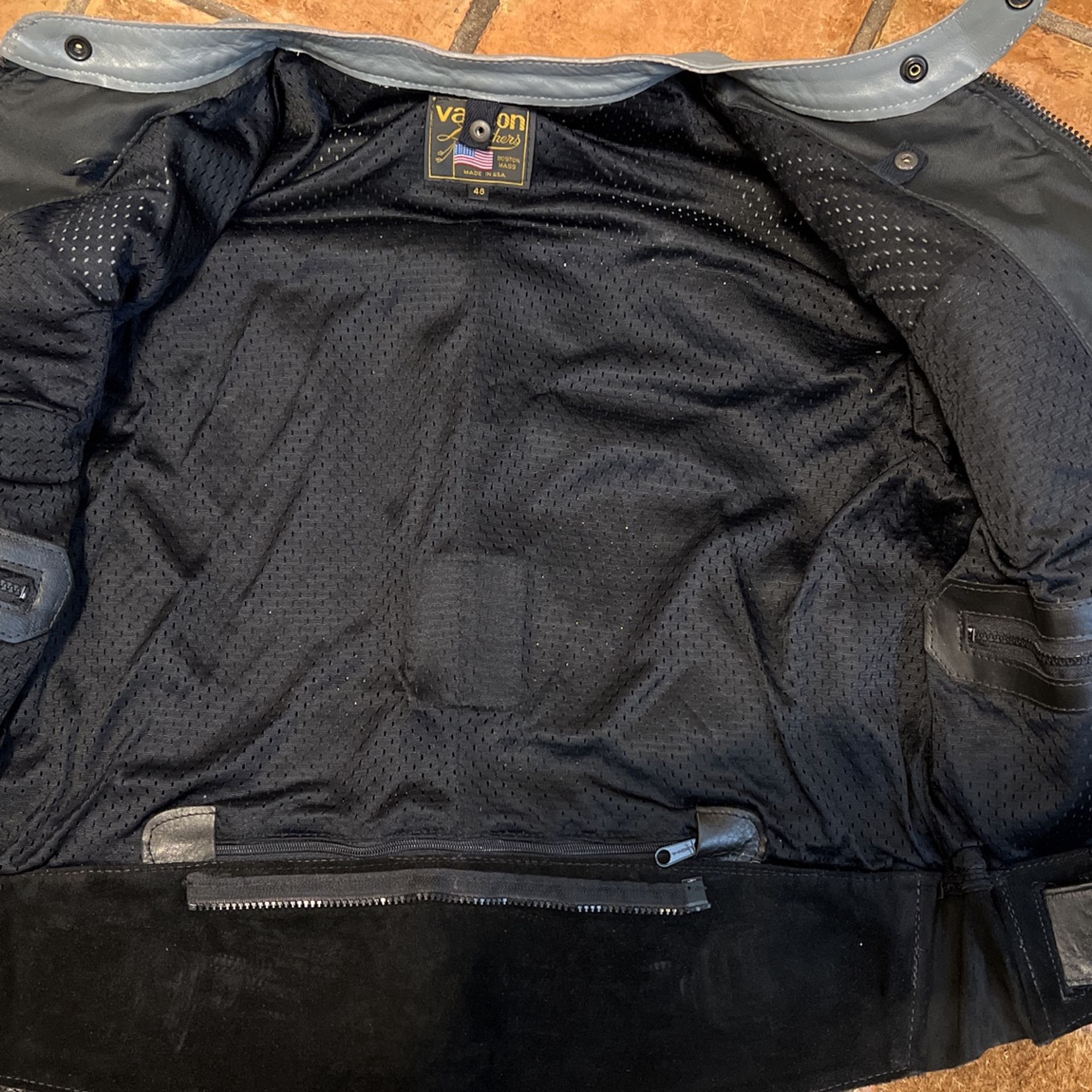 Vanson Perforated leather motorcycle jacket size 46 for Sale in Tempe ...