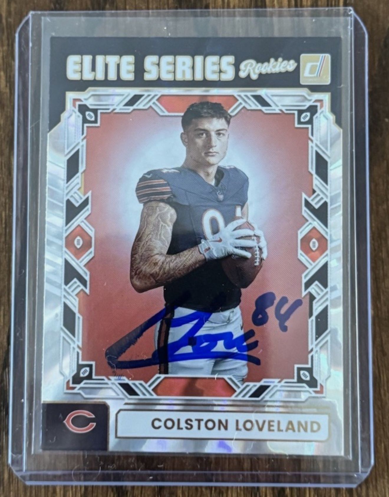 Chicago Bears Coleston Loveland Autographed Elite Series Rookie Card