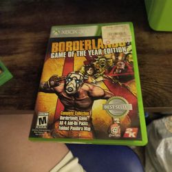 Borderlands game Of The Year Edition Xbox 360 Disc