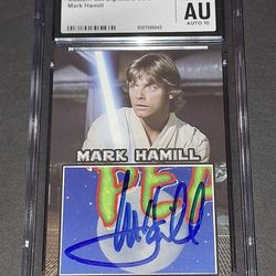 🔥Mark Hamill autographed cut card JSA/CGC COA🔥