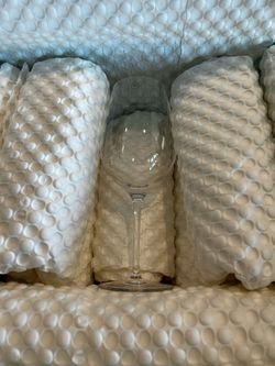 Tiffany and co. Set of 6 Crystal Wine Glasses