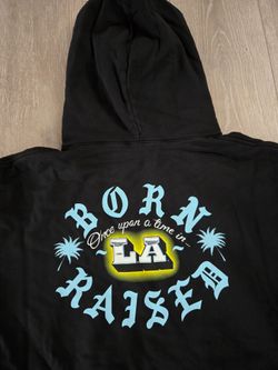 Born X Raised Once Upon A Time In LA Black Hoodie Size L Brand New Never Worn