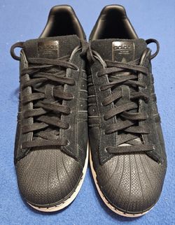 Used Adidas Superstar Core Black BZ0201 Shoes, Men's Size 12.5