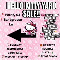 HELLO KITTY YARD SALE!!