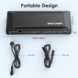 Laptop Docking Station Dual 4K@60Hz(2 HDMI+2DP)