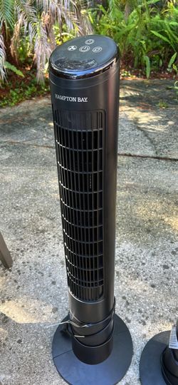 Hampton Bay Black Tower Fan with remote control