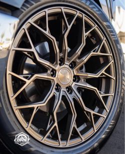 22” 6 Lug Stance Wheels ST1 Availavle in Brushed Bronze