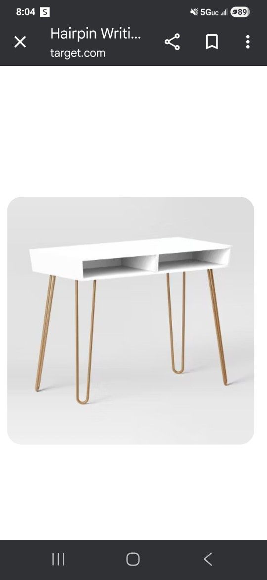 HOME DECOR TARGET WHITE WRITING DESK