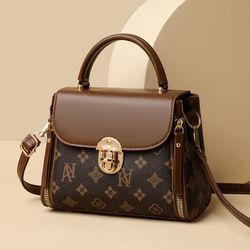 Jianneng high-end bag women’s printed fashion handbag buckle women’s bag small square bag foreign style versatile one-shoulder cross-body bag