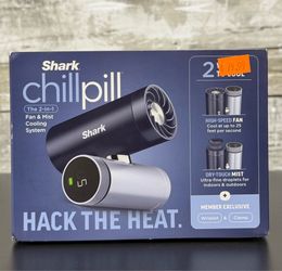 Shark ChillPill Rechargeable Portable Handheld Fan with Dry Mist Cooling $79.99