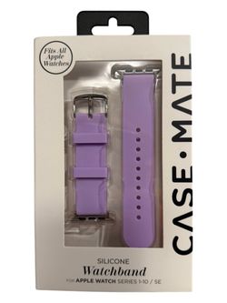 Case-Mate Apple Watch Band Purple Lavender Silicone Series 1-10 SE All Sizes