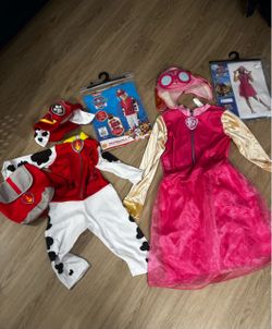 Paw Patrol Halloween Costumes Marshall and Skye
