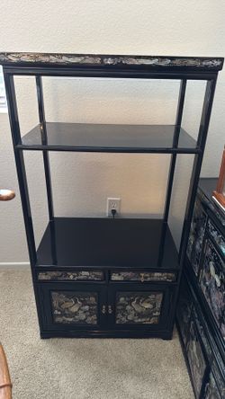 2ea vtg Korean cabinets mother Pearl