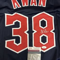 Steven Kwan autographed Cleveland guardians jersey jsa coa XL 