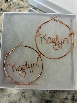 Hand crafted jewelry / hoop earrings