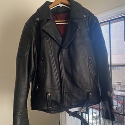 Flying Bikes FB Oak wood Leather Jacket 
