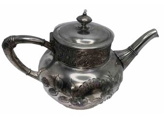 James W Tufts Coffee Tea Pot Silver Plated 4pc 