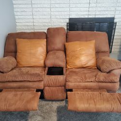 Loveseat Recliner with Console