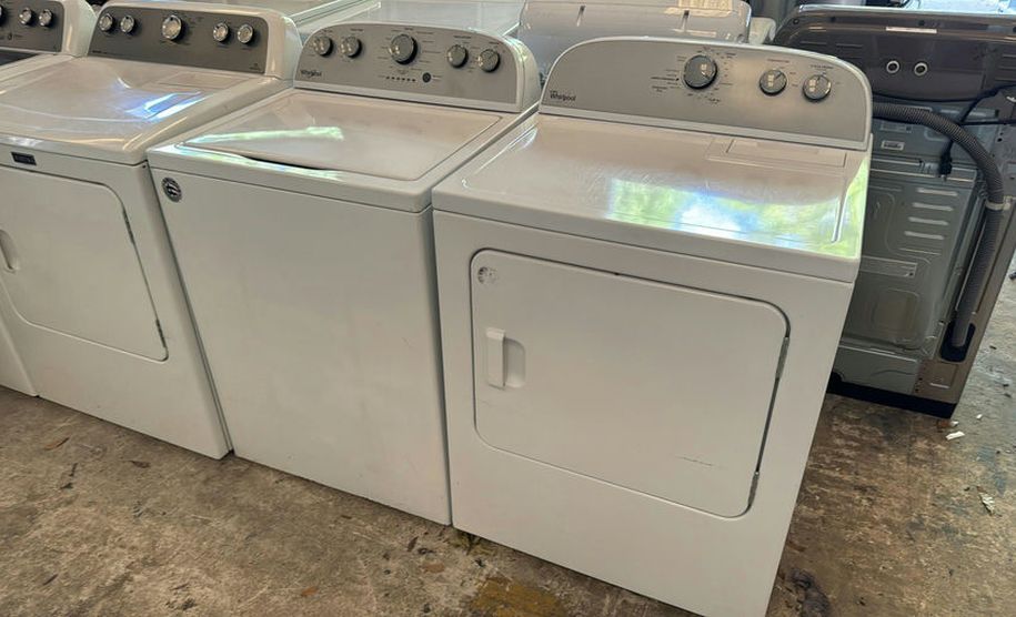 Whirlpool Basic Washer Dryer Set - Top Load, Multiple Wash Cycles