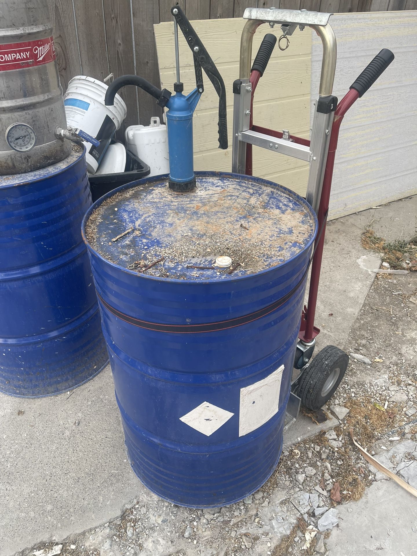 50 Gallon Drum Of 99% Alcohol W/ Hand Pump