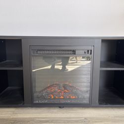 Tv Stand With Working Fireplace 