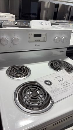 Whirlpool four burner range