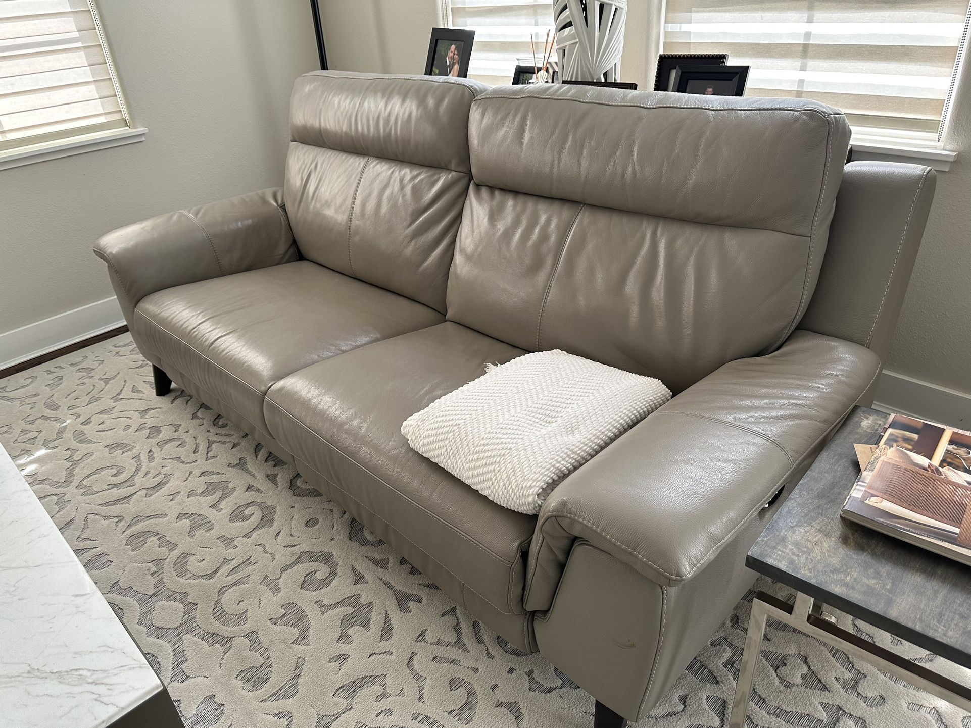 Reclining Leather Sofa