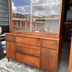 Vintage China Cabinet Hutch