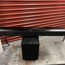 Sony Soundbar and wireless Subwoofer SA-ST7 SA-WST7 with Remote