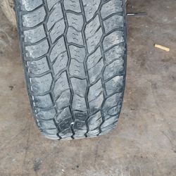 SINGLE 255/70/16 COOPER TIRE MOUNTED AND BALANCED 