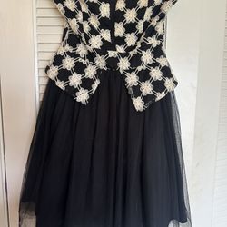 Mystic Black and White Party Dress Size Medium - $15
