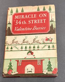 Miracle on 34th Street 1947 Hardcover, Valentine Davies, Dust Jacket