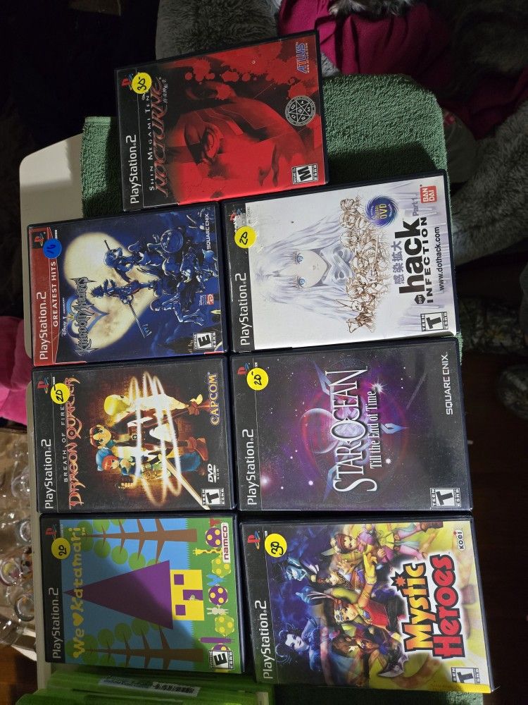 Lot Of 7 PS2 Games