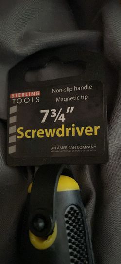 Flat head Screwdriver with magnetic tip