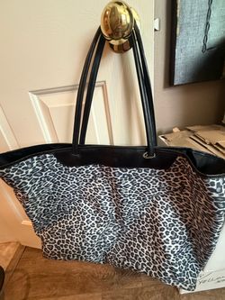 ABACO Paris Oversized Leopard-Print Tote Bag