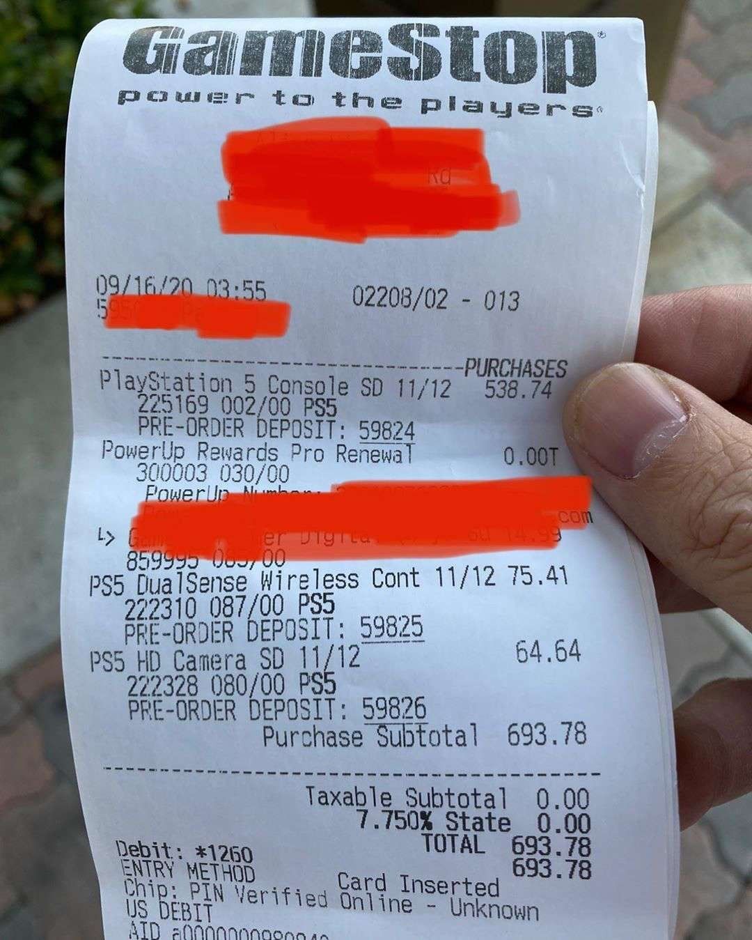 PS5 Confirmed Pre Order