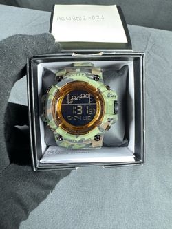 Activa X Invicta Digital Essentials Unisex Watch, 50mm, Army Green, Camouflage (ACW8082-021)